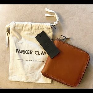 Parker Clay - Meskel Square Zip Wallet Rust Brown